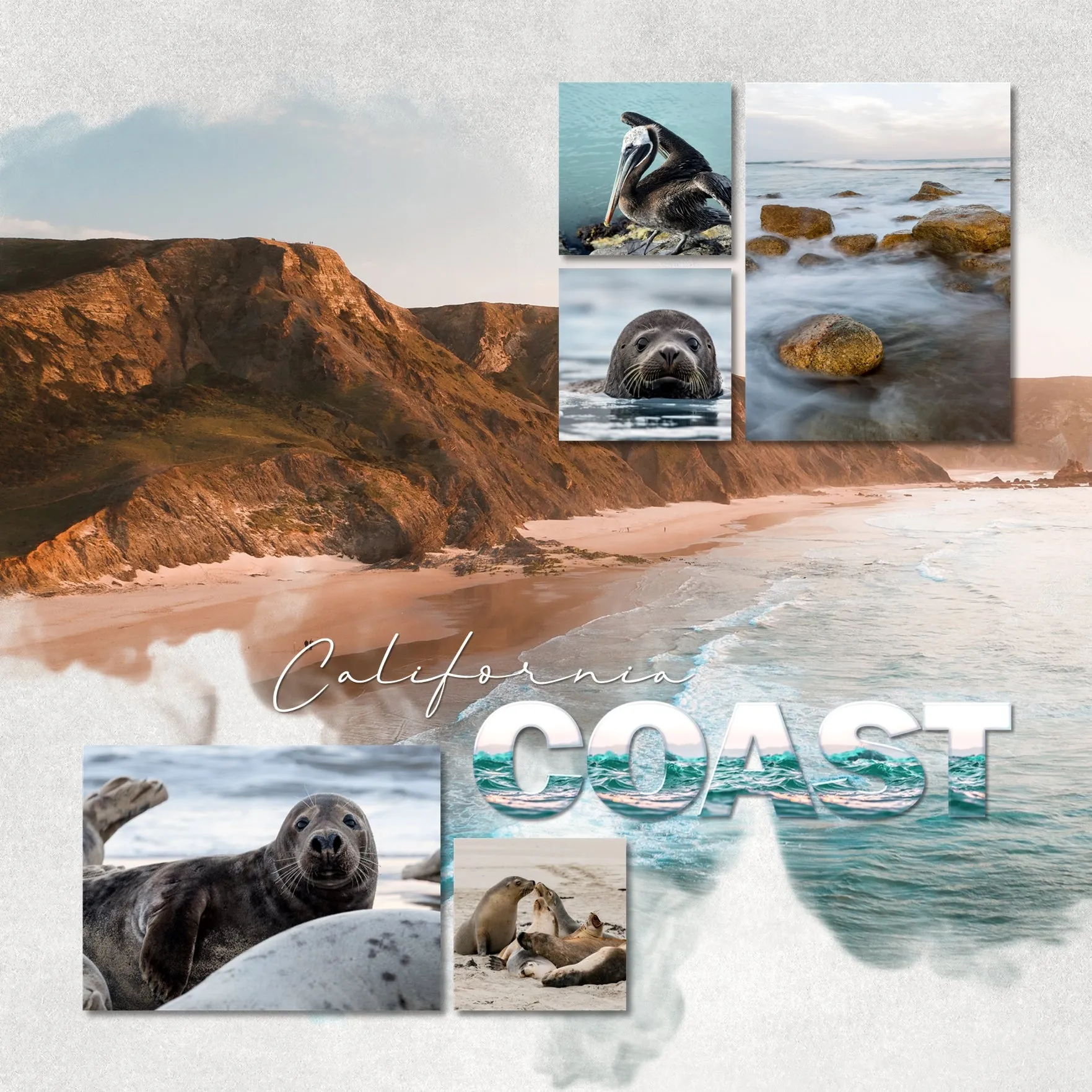 Ocean Green Alpha Digital Scrapbook Kit