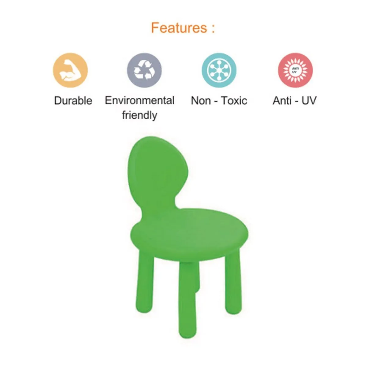 Ok Play Hobo Baby Chair, With Detachable Legs For Kids, Perfect For Home And School, Green, 2 to 4 Years