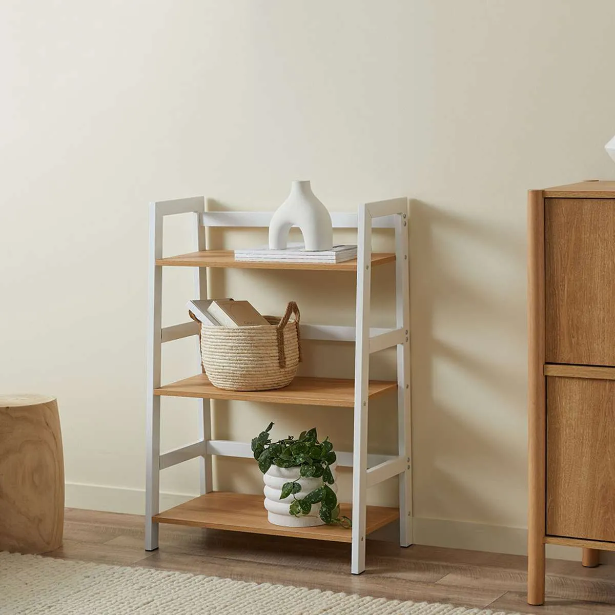 Porto Three Shelves - White