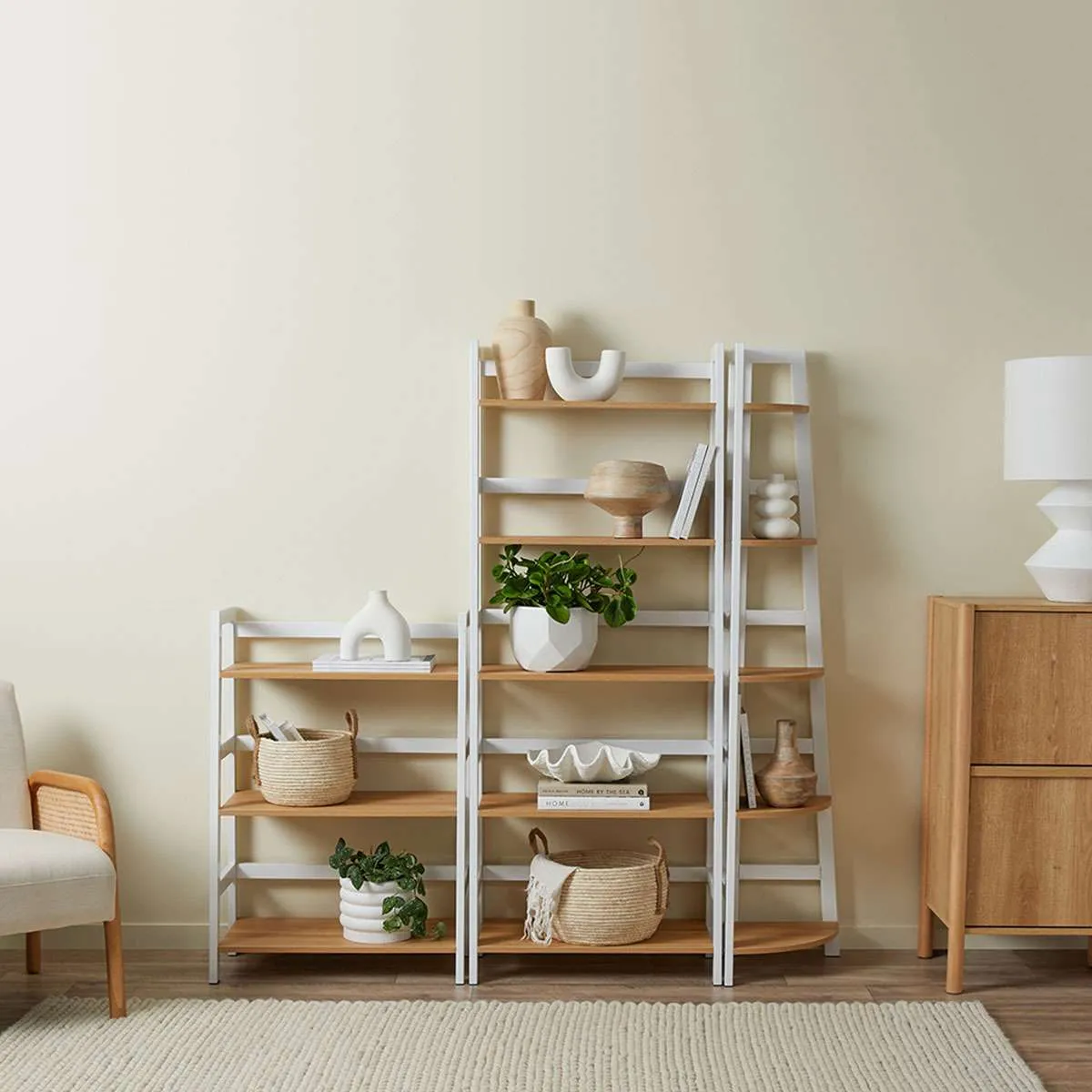 Porto Three Shelves - White