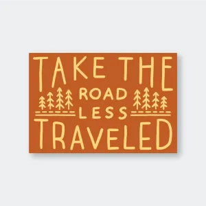Road Less Traveled Sticker