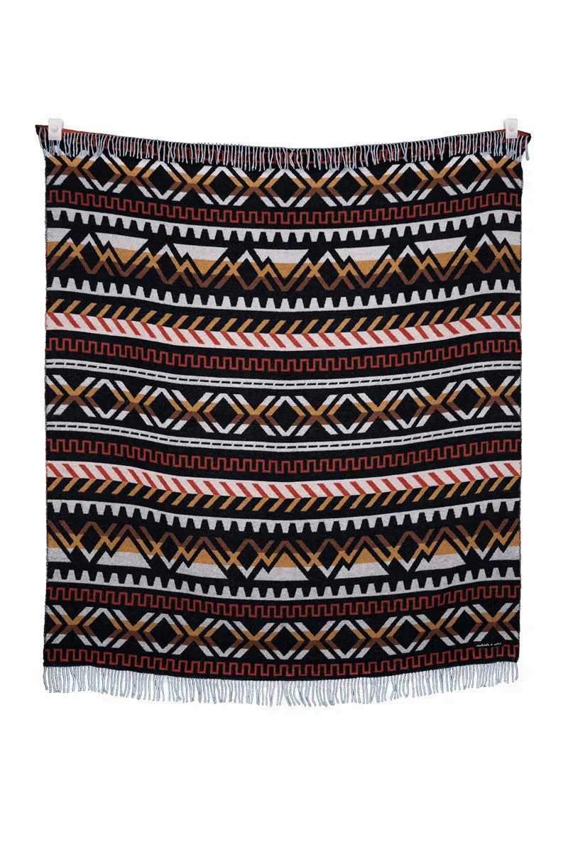Sackcloth   Ashes Ridgeline Rockies Throw Blanket