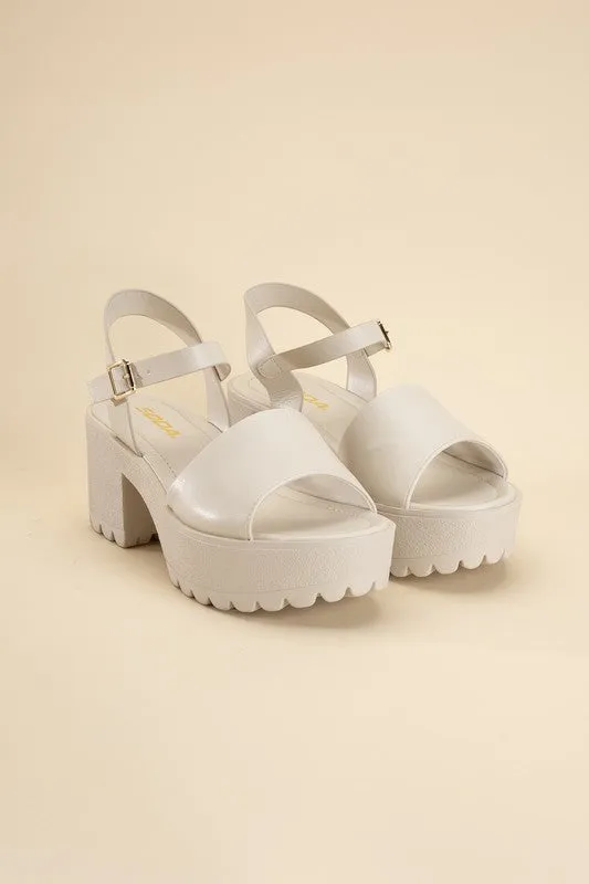SODA STACIE Chunky Platform Sandals