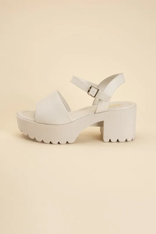 SODA STACIE Chunky Platform Sandals