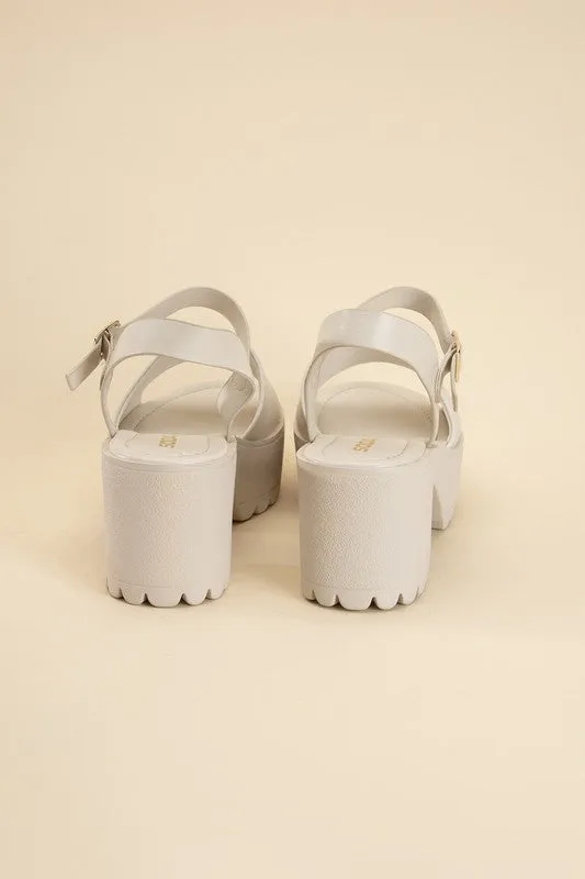 SODA STACIE Chunky Platform Sandals
