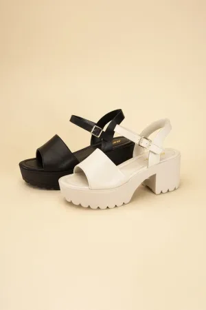 SODA STACIE Chunky Platform Sandals