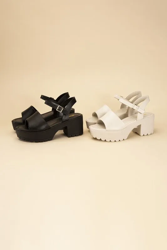 SODA STACIE Chunky Platform Sandals