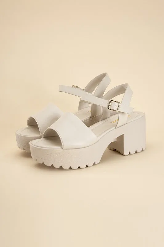 SODA STACIE Chunky Platform Sandals