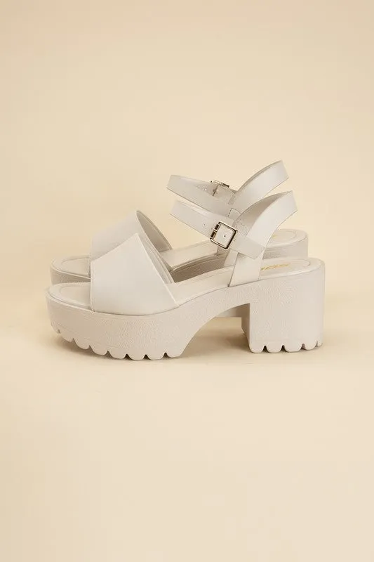 SODA STACIE Chunky Platform Sandals