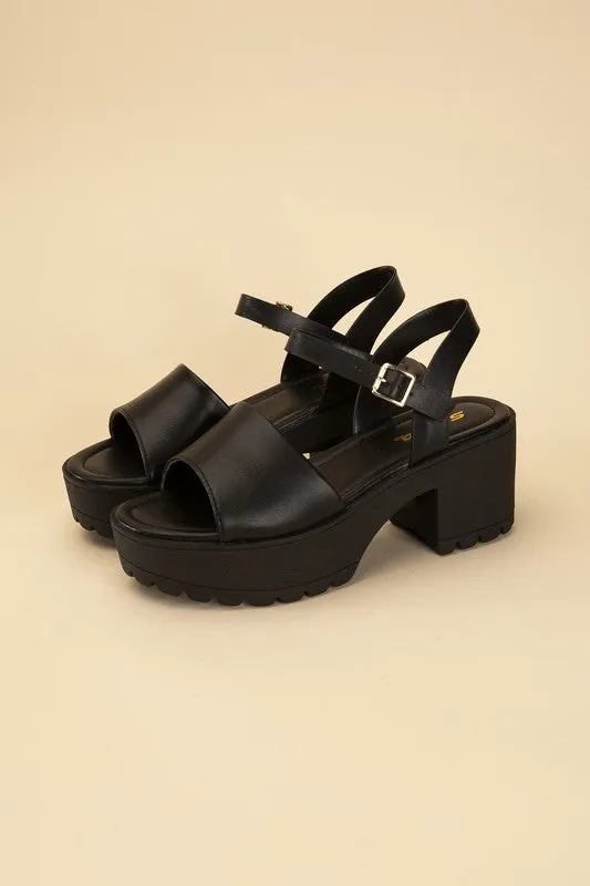 SODA STACIE Chunky Platform Sandals