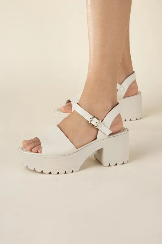 SODA STACIE Chunky Platform Sandals