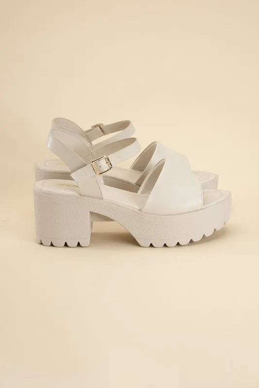 SODA STACIE Chunky Platform Sandals