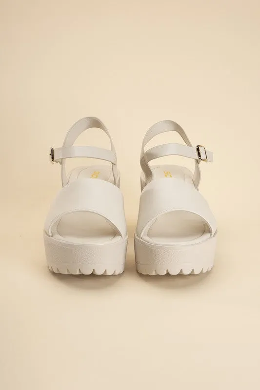 SODA STACIE Chunky Platform Sandals