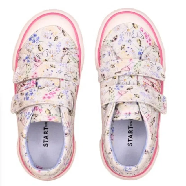 Start Rite Meadow Cream Floral Canvas
