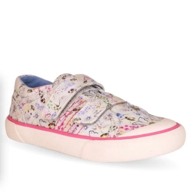 Start Rite Meadow Cream Floral Canvas