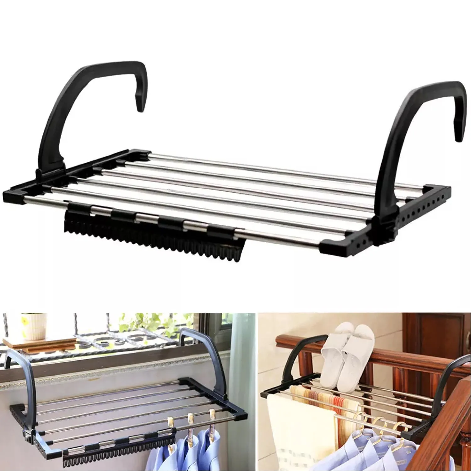 Steel Hanging Cloth Drying Rack for Home Use
