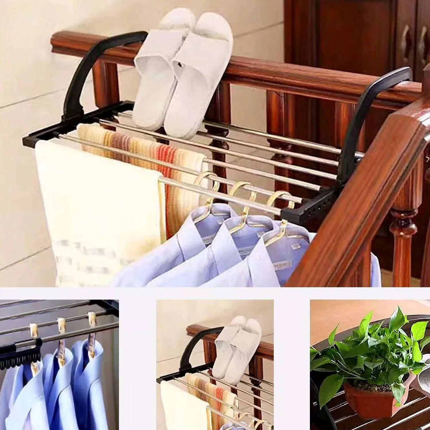 Steel Hanging Cloth Drying Rack for Home Use