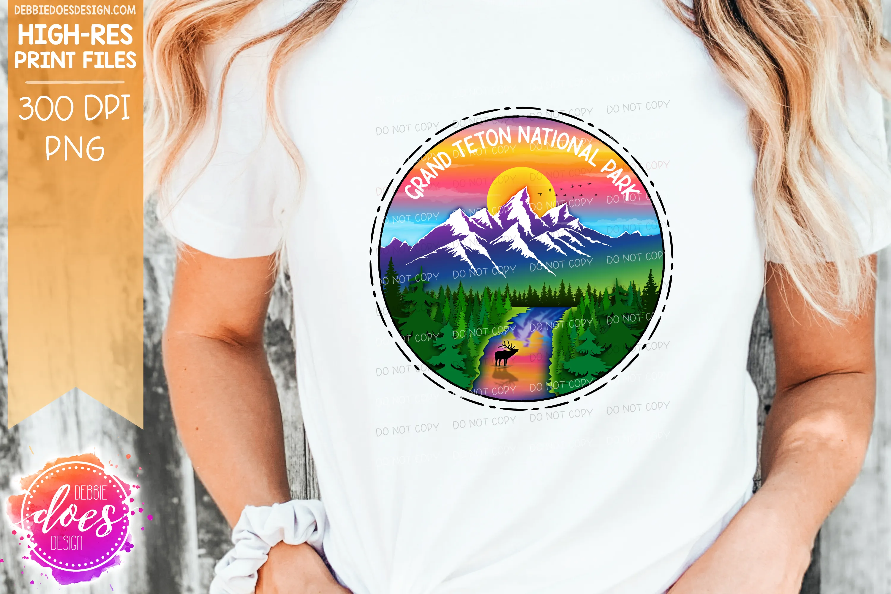 The Beautiful Grand Teton Bundle - Includes 14 files! - Sublimation/Printable Design