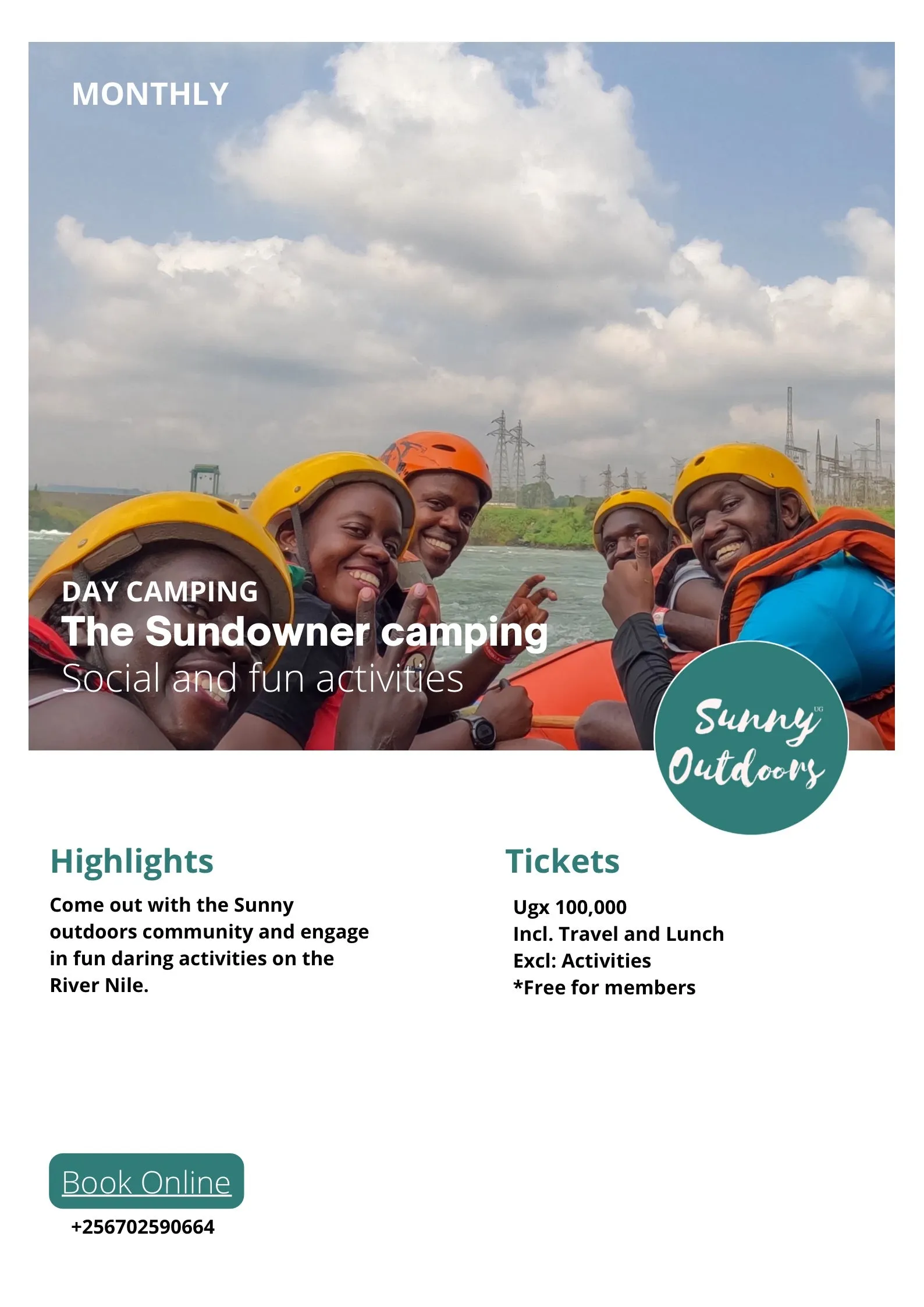 The Sunny outdoors sundowner day camping