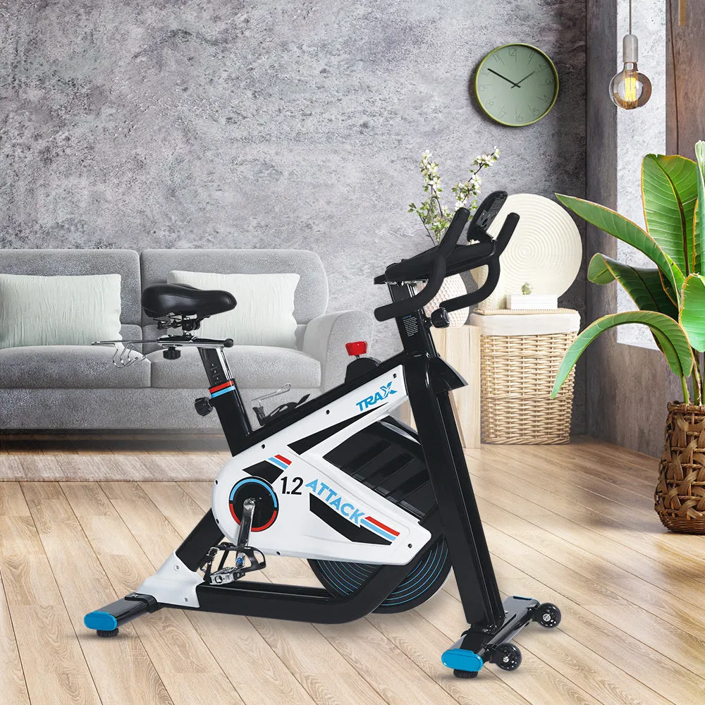 Trax Attack 1.2 Stationary Bike Smooth and Quiet Belt Drive Electromagnetic Resistance