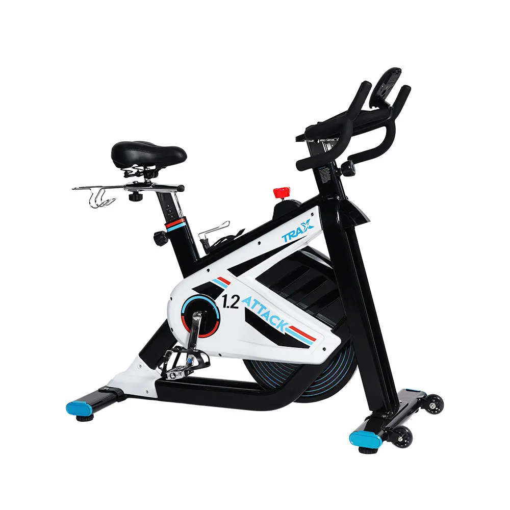Trax Attack 1.2 Stationary Bike Smooth and Quiet Belt Drive Electromagnetic Resistance