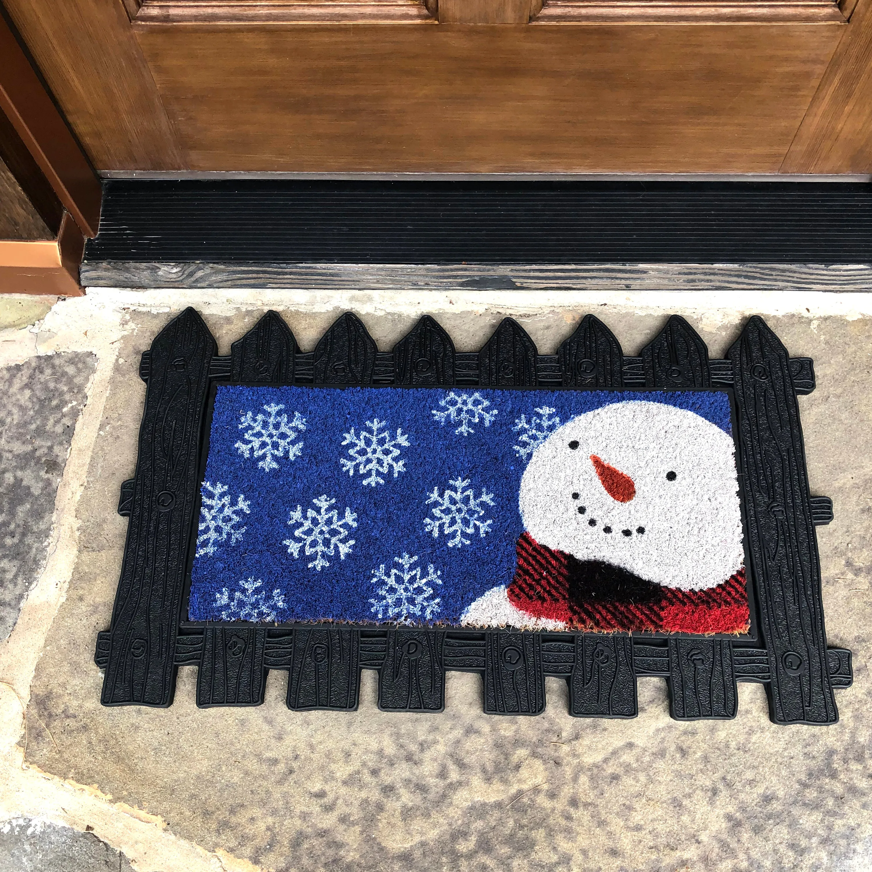 Welcome Mat Coir Insert - Snowman