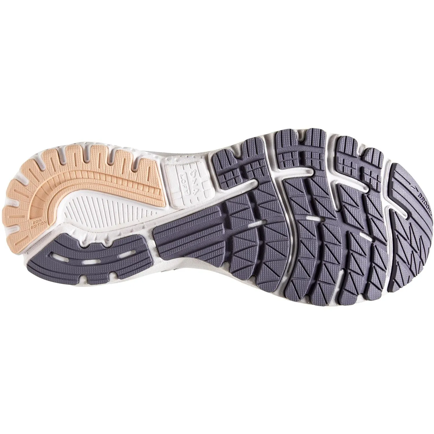 Women's Brooks Adrenaline GTS 20 Grey/Pale Peach/White Mesh